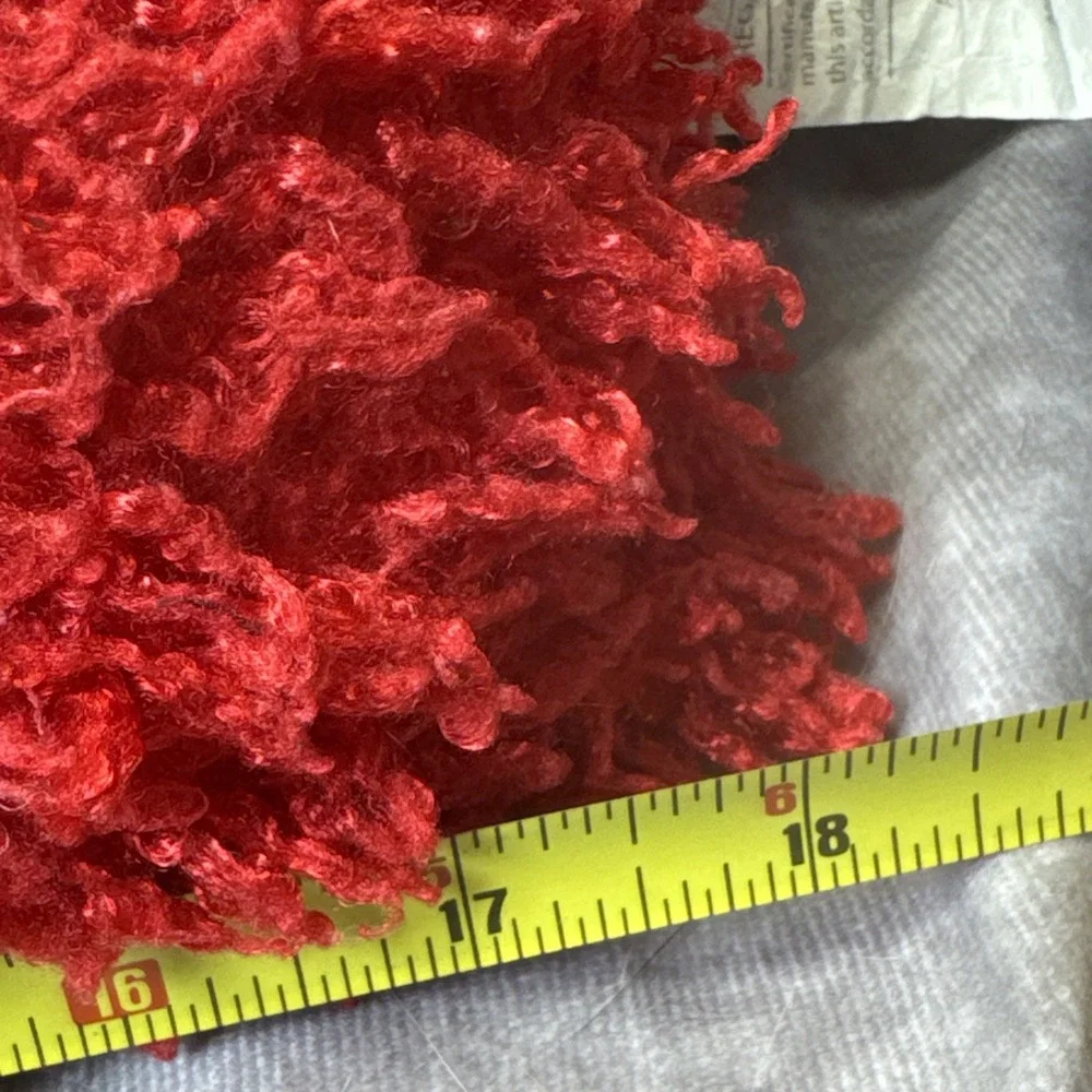 Twizzlers red shag Plush‎ pillow 18x10